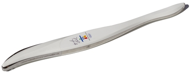 Olympic Torch Used in 2010 Vancouver Winter Games -- Signed by Skier Jennifer Heil, Who Won Gold in Torino & Silver in Vancouver